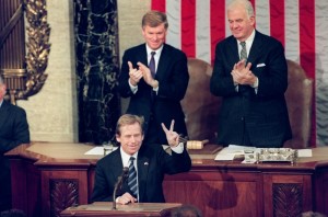 Vaclav Havel in the United States Congress in 1990