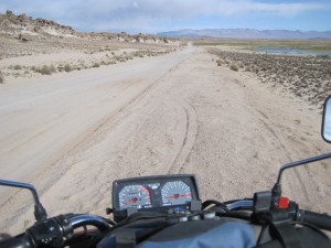 Bolivia: Riding on the dirt / sand road not so much fun