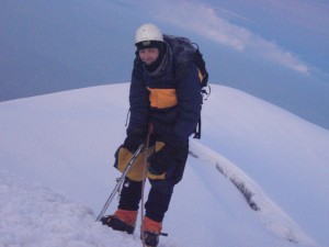 On the top of Chimborazo Volcano (6,268m / 20,565 ft)